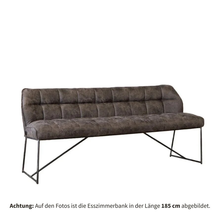 Esszimmerbank Mikrofaser Abel anthrazit 220 cm