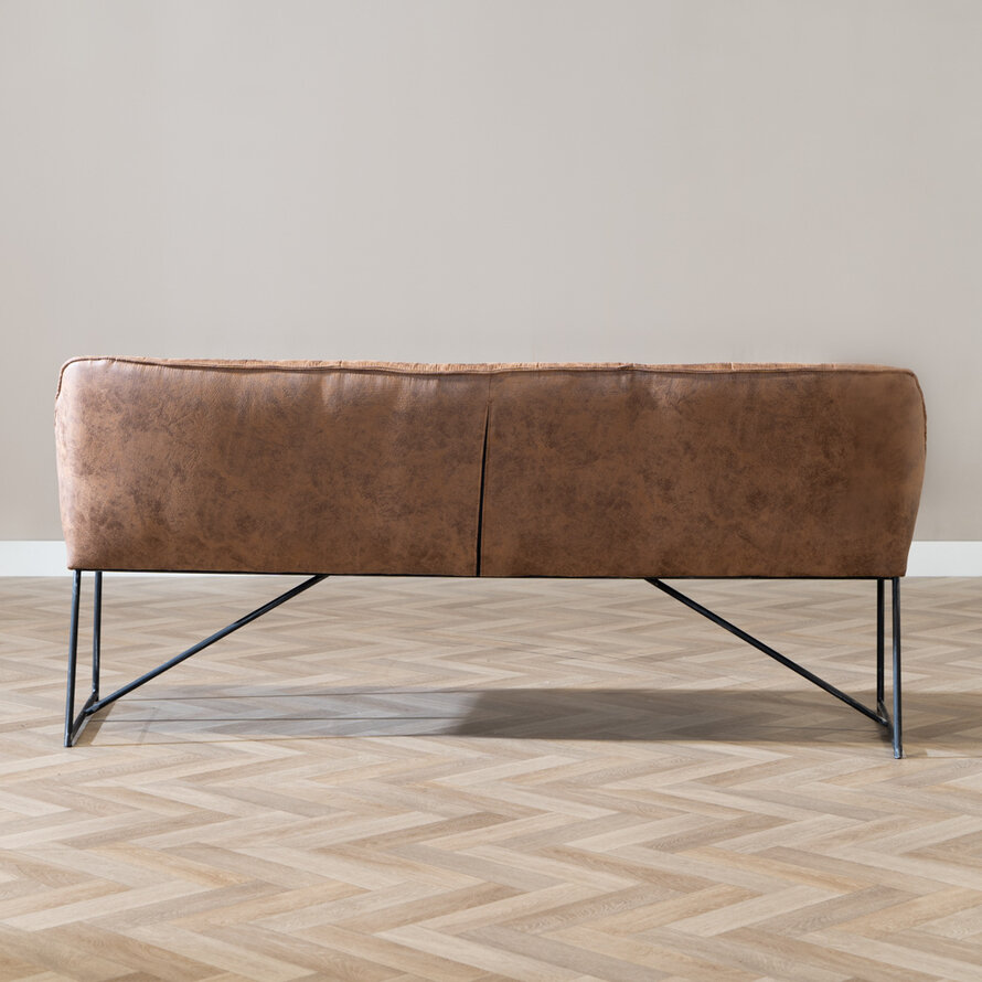 Esszimmerbank Mikrofaser Abel cognac 220 cm
