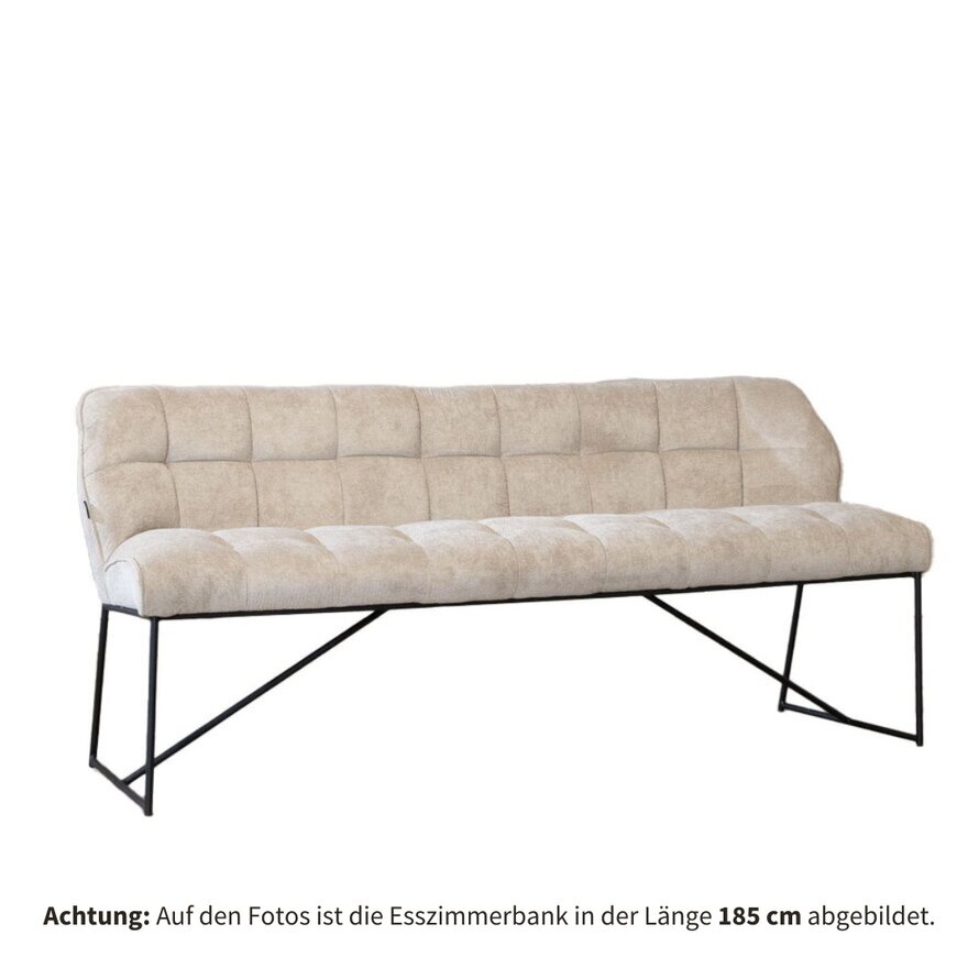 Esszimmerbank Stoff Jelle taupe 220 cm