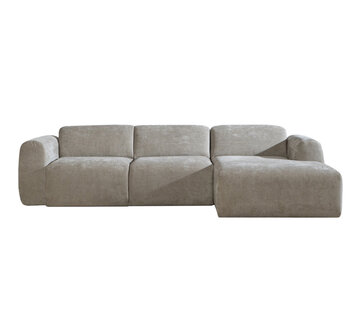 Bronx71 Ecksofa Maine Stoff taupe rechts