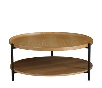 Bronx71 Couchtisch Rio rund Ø 90 cm Eiche hell