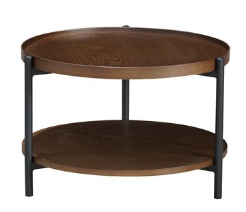 Bronx71 Couchtisch Rio rund Ø 58 cm Eiche dunkel