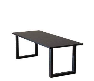 Bronx71 Esstisch Alec schwarz Melamin 220 x 90 cm