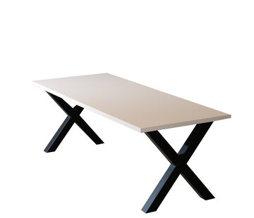 Bronx71 Esstisch Bodo beige Melamin 220 x 90 cm
