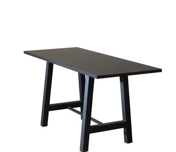 Bronx71 Bartisch Disa schwarz Melamin 220 x 90 x 106 cm