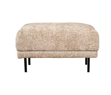 Bronx71 Chenille Hocker Denver rechteckig taupe