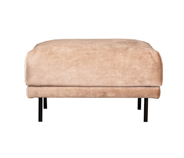 Bronx71 Samt Hocker Denver rechteckig beige