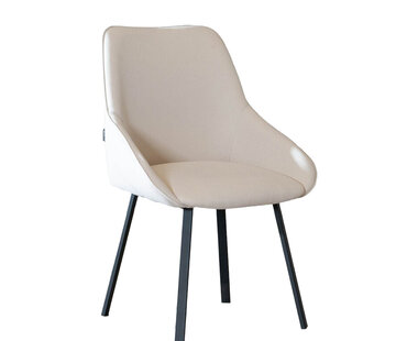 Bronx71 Esszimmerstuhl Lova recycelter Stoff off white