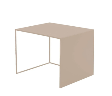 Bronx71 Couchtisch Bianca Metall taupe 37 cm hoch