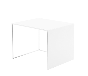 Bronx71 Couchtisch Bianca Metall weiß 37 cm hoch