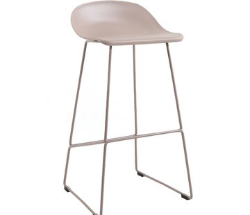 Gastro Barhocker Erica skandinavisch Design taupe 76 cm