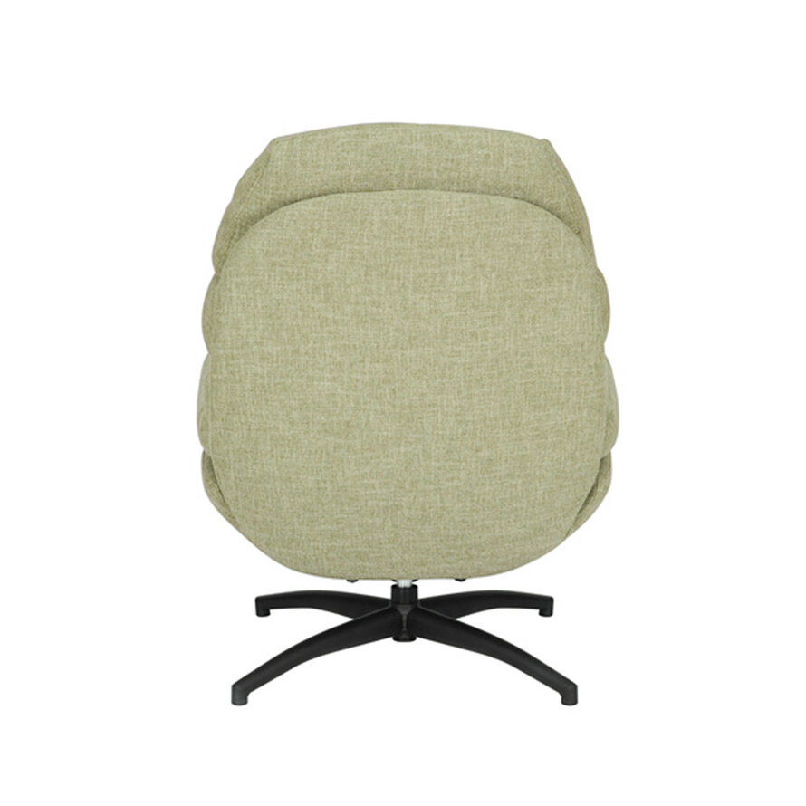 Sessel mit Hocker Palma Leinen drehbar olivgrün