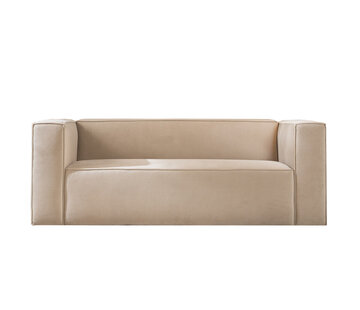Bronx71 Samt Sofa Memphis 2,5-Sitzer beige