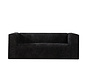 Chenille Sofa Memphis 2,5-Sitzer schwarz