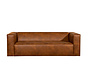 Leder Sofa Memphis 3-Sitzer cognac