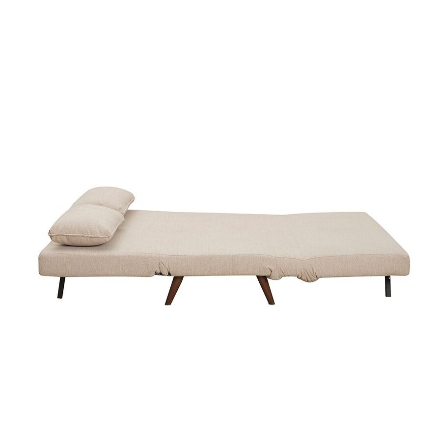 Schlafsofa 1,5-Sitzer Kristian recycelter Stoff beige