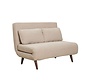 Schlafsofa 1,5-Sitzer Kristian recycelter Stoff beige