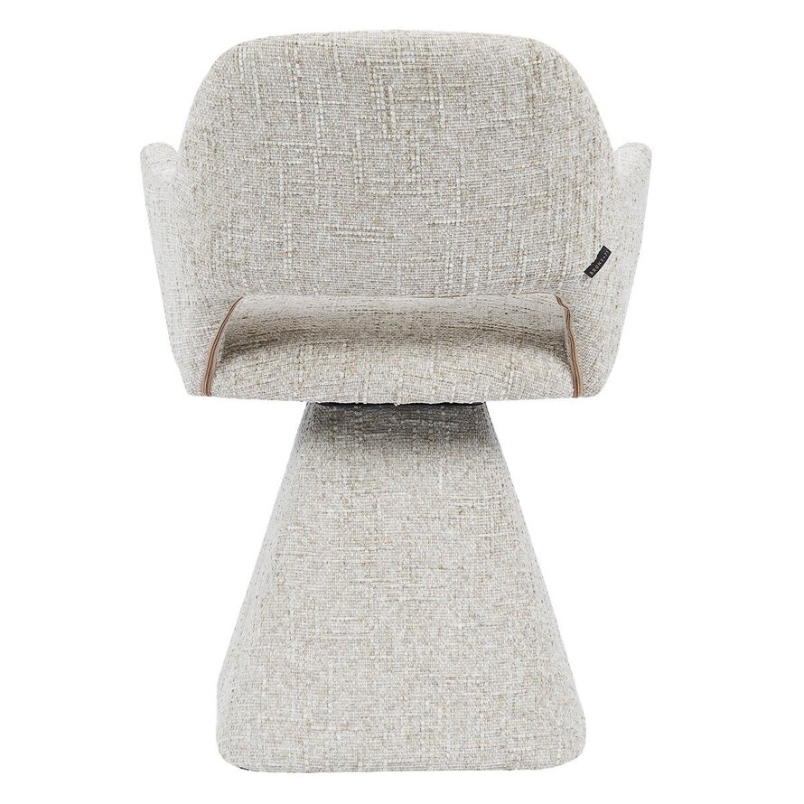 Stuhl Josh drehbar Chenille taupe