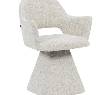 Bronx71 Stuhl Josh drehbar Chenille taupe