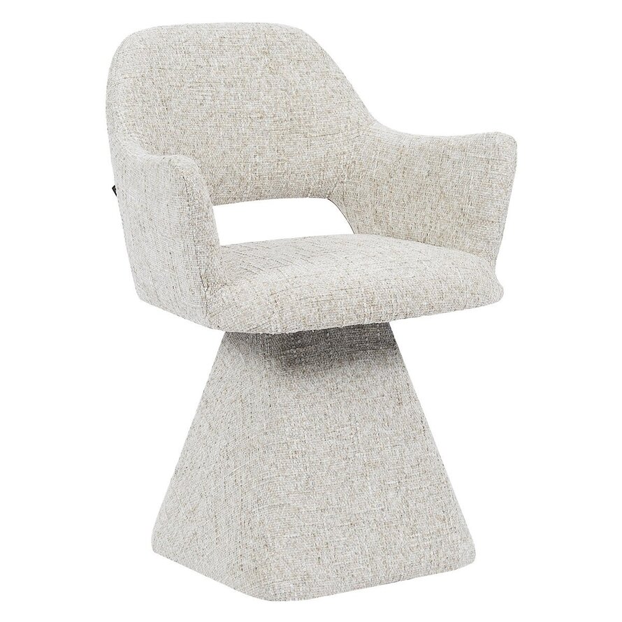 Stuhl Josh drehbar Chenille taupe