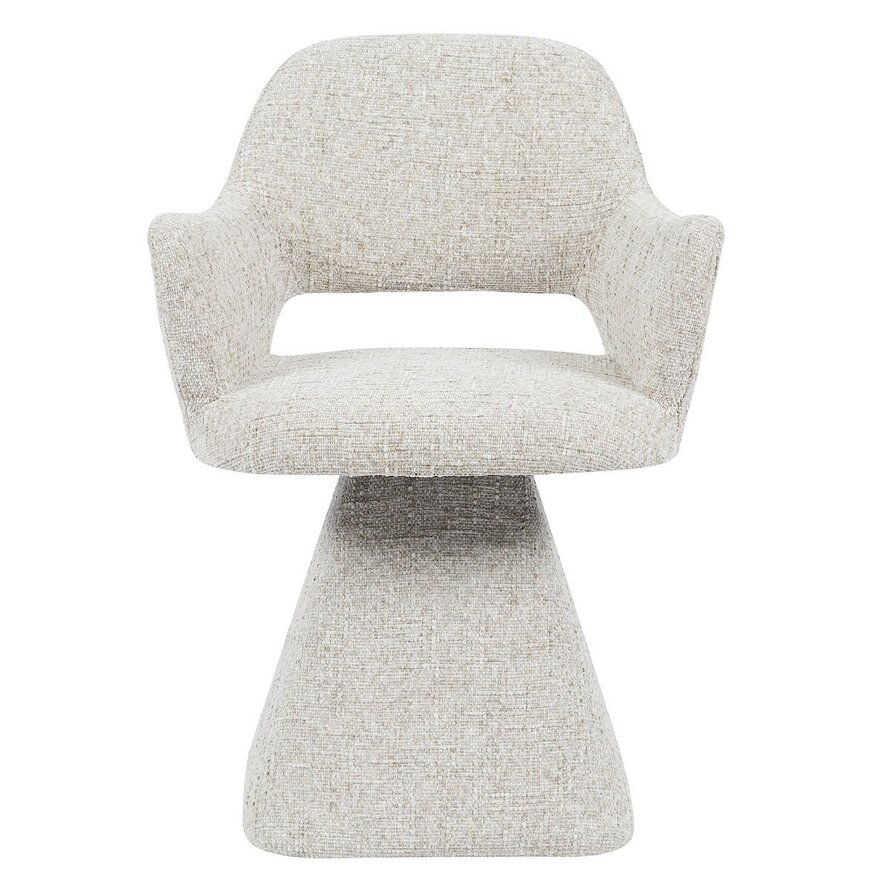 Stuhl Josh drehbar Chenille taupe