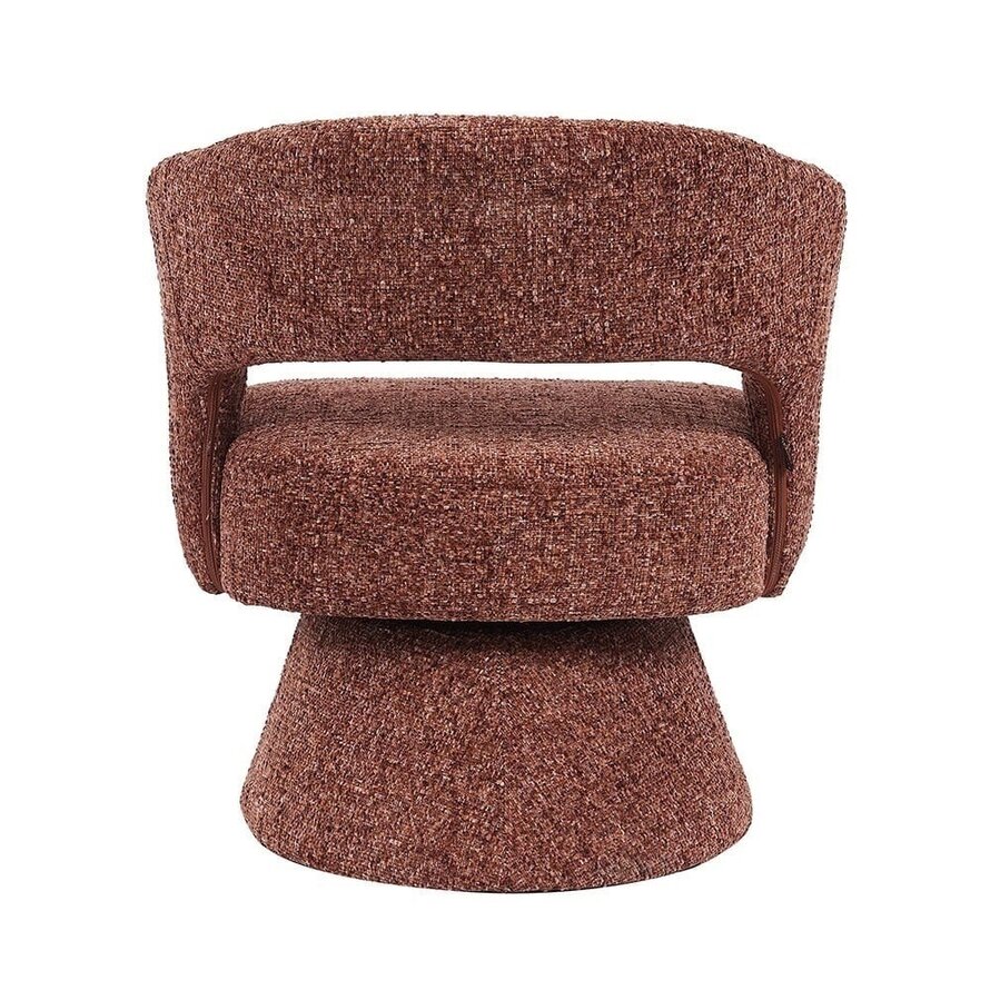 Sessel Josh drehbar Chenille kupfer