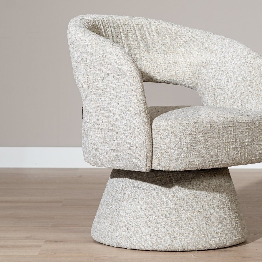 Sessel Josh drehbar Chenille taupe