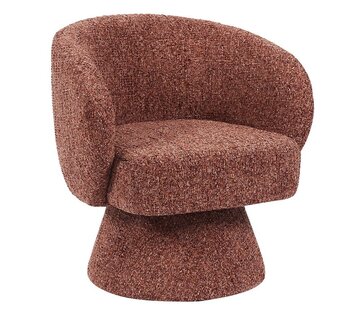 Bronx71 Sessel Lenn drehbar Chenille kupfer