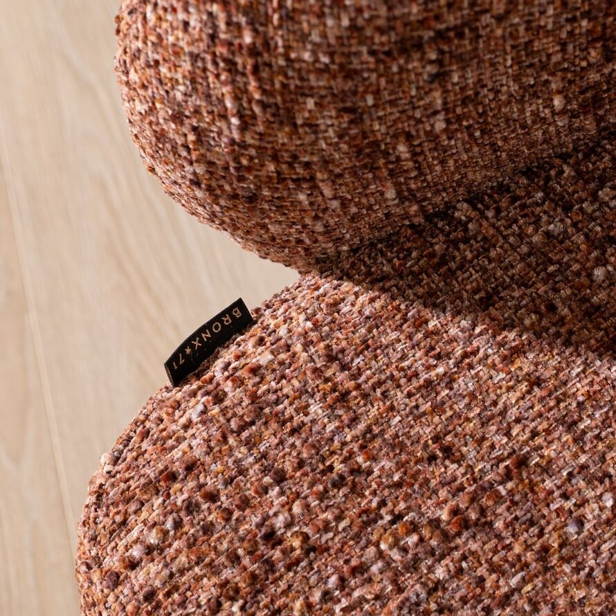 Sessel Lenn drehbar Chenille kupfer