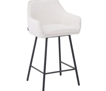 Bronx71 Barhocker Ciara Off white Leinen 65 - 78 cm