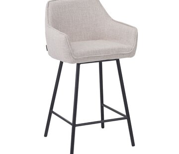 Bronx71 Barhocker Ciara taupe Leinen 65 - 78 cm