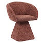 Stuhl Lenn drehbar Chenille kupfer