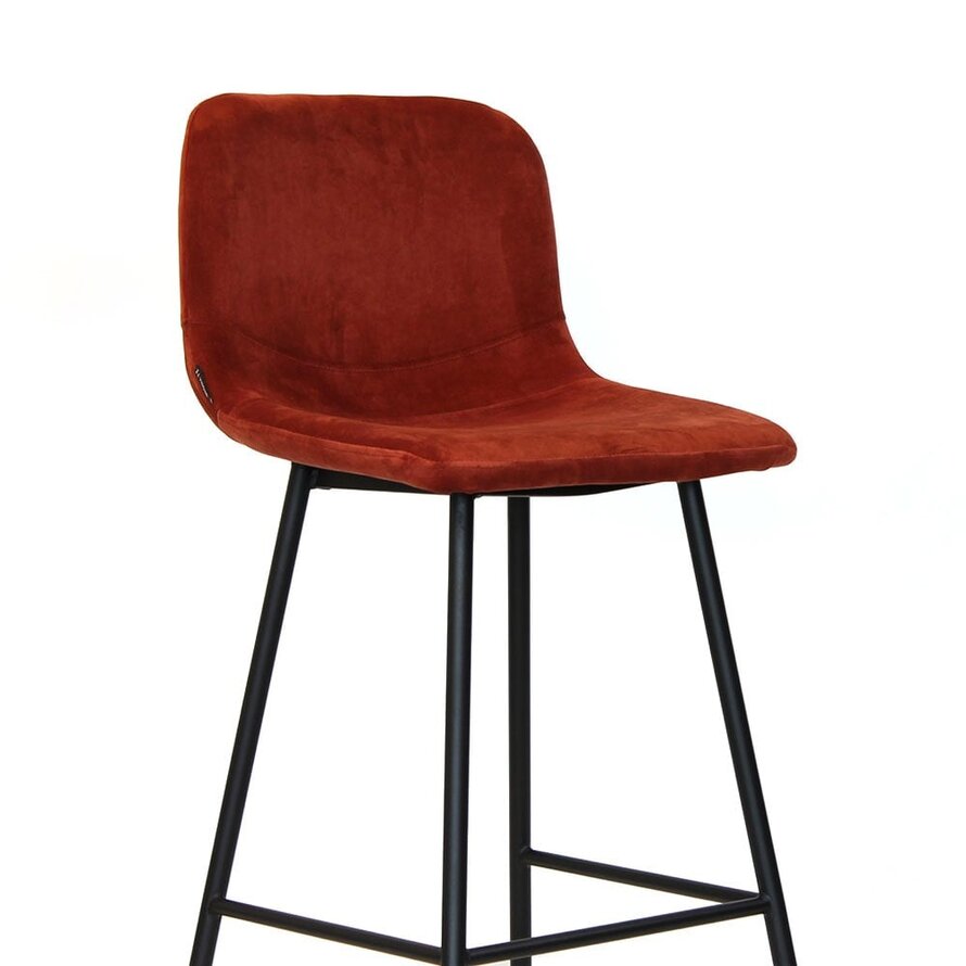 Gastro Barhocker Samt Mikky kupfer 68-79 cm