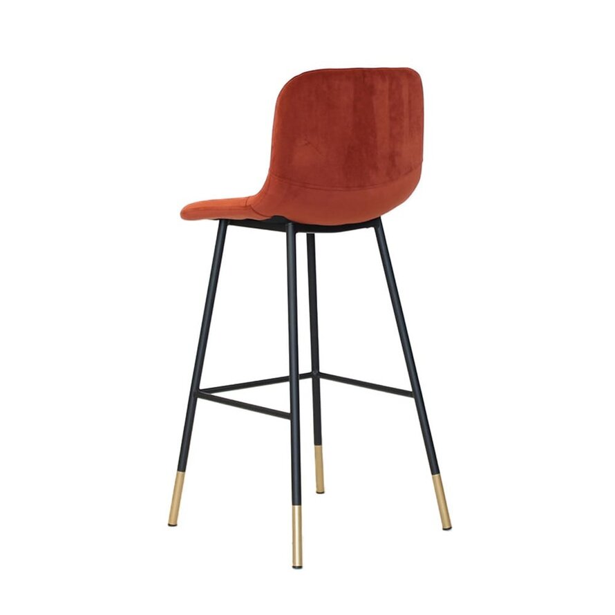 Gastro Barhocker Samt Mikky kupfer 68-79 cm