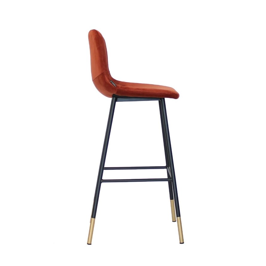 Gastro Barhocker Samt Mikky kupfer 68-79 cm