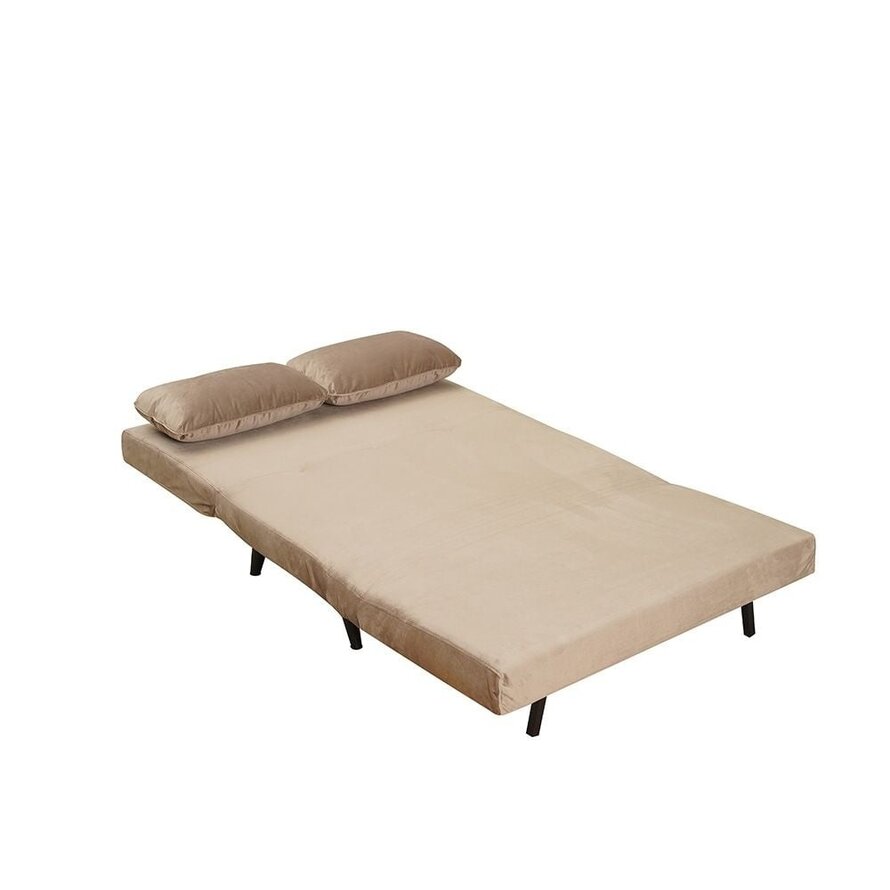 Schlafsofa 1,5-Sitzer Kristian Samt taupe