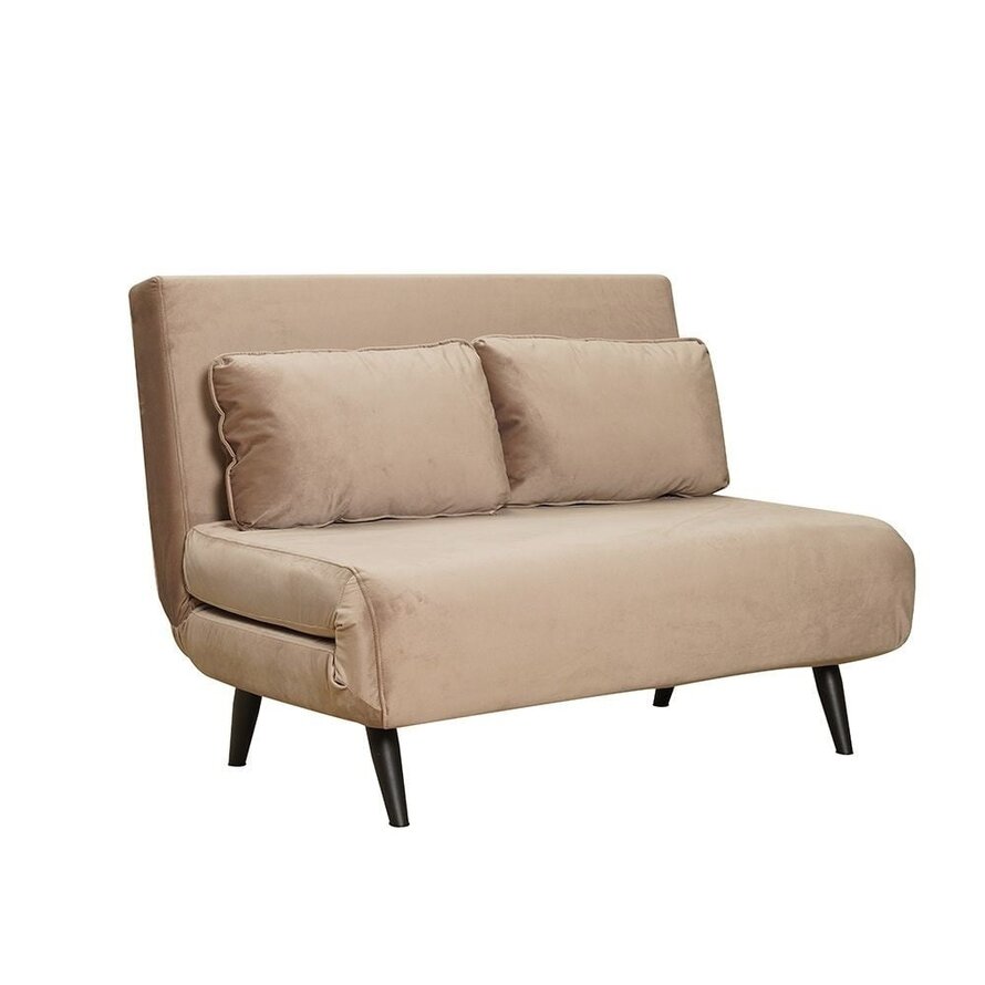 Schlafsofa 1,5-Sitzer Kristian Samt taupe