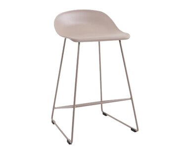 Skandinavischer Barhocker Ellen taupe 66 cm