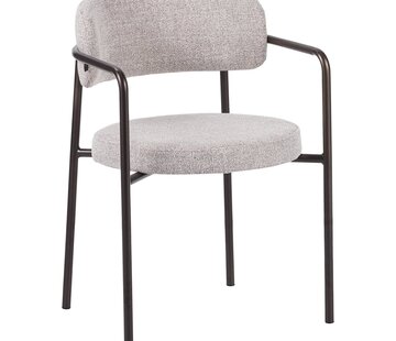 Bronx71 Stuhl Gio Stoff off white/braun