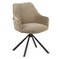 Esszimmerstuhl Kay Samt drehbar taupe