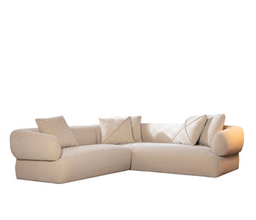 Bronx71 Ecksofa Palermo Samt beige links
