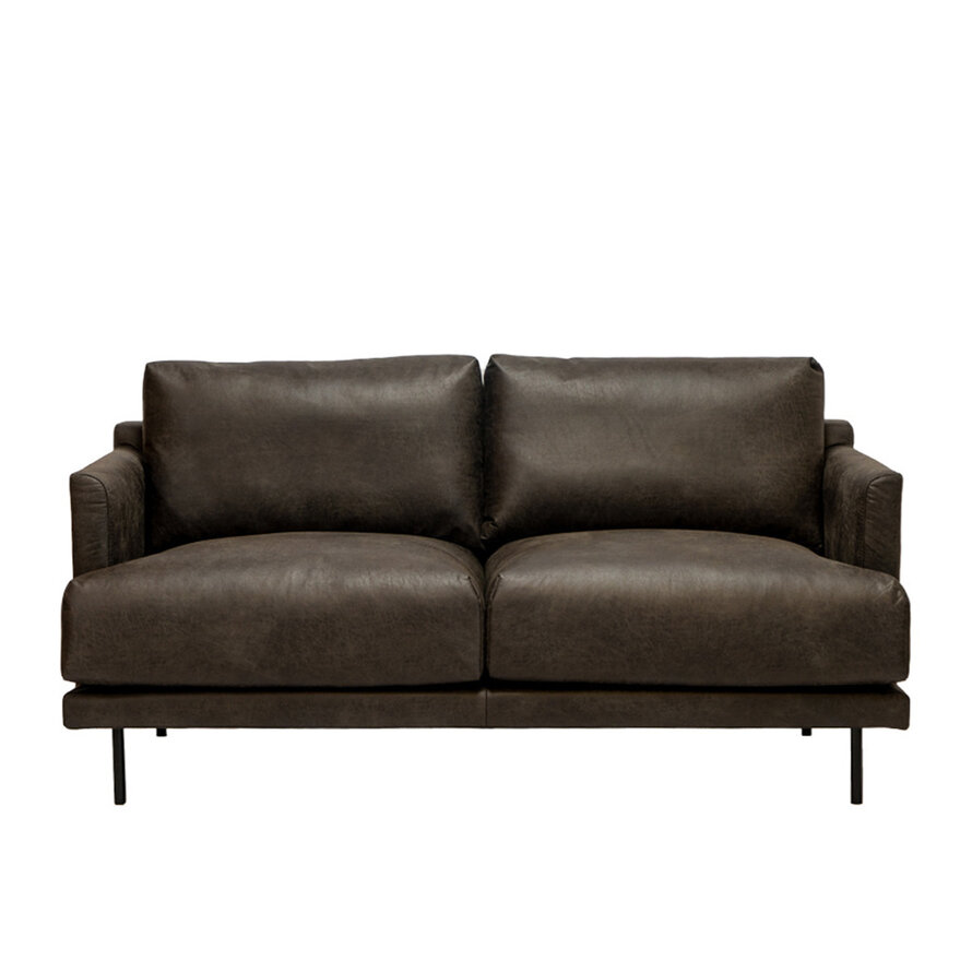 Leder Sofa Denver 2,5-Sitzer anthrazit