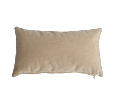 Bronx71 Samt Kissen Anna creme 25x45 cm
