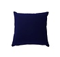 Samt Kissen Anna dunkelblau 45x45 cm