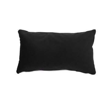 Bronx71 Samt Kissen Anna schwarz 25x45 cm