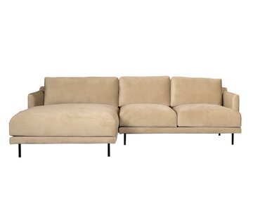 Bronx71 Ecksofa Denver Samt beige links