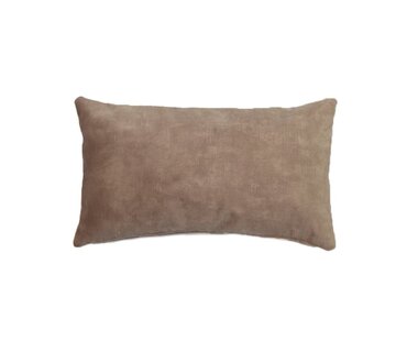 Bronx71 Samt Kissen Beau taupe 25x45 cm
