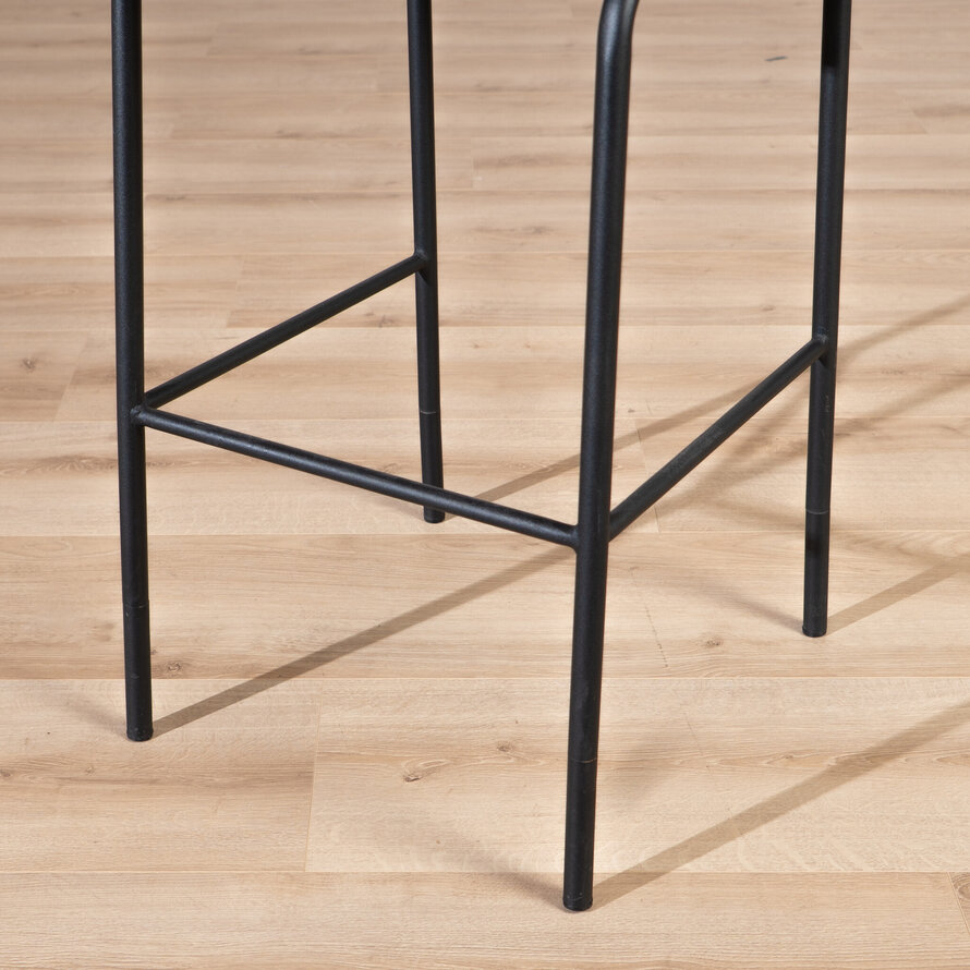 Barhocker Espen recycelter Stoff taupe