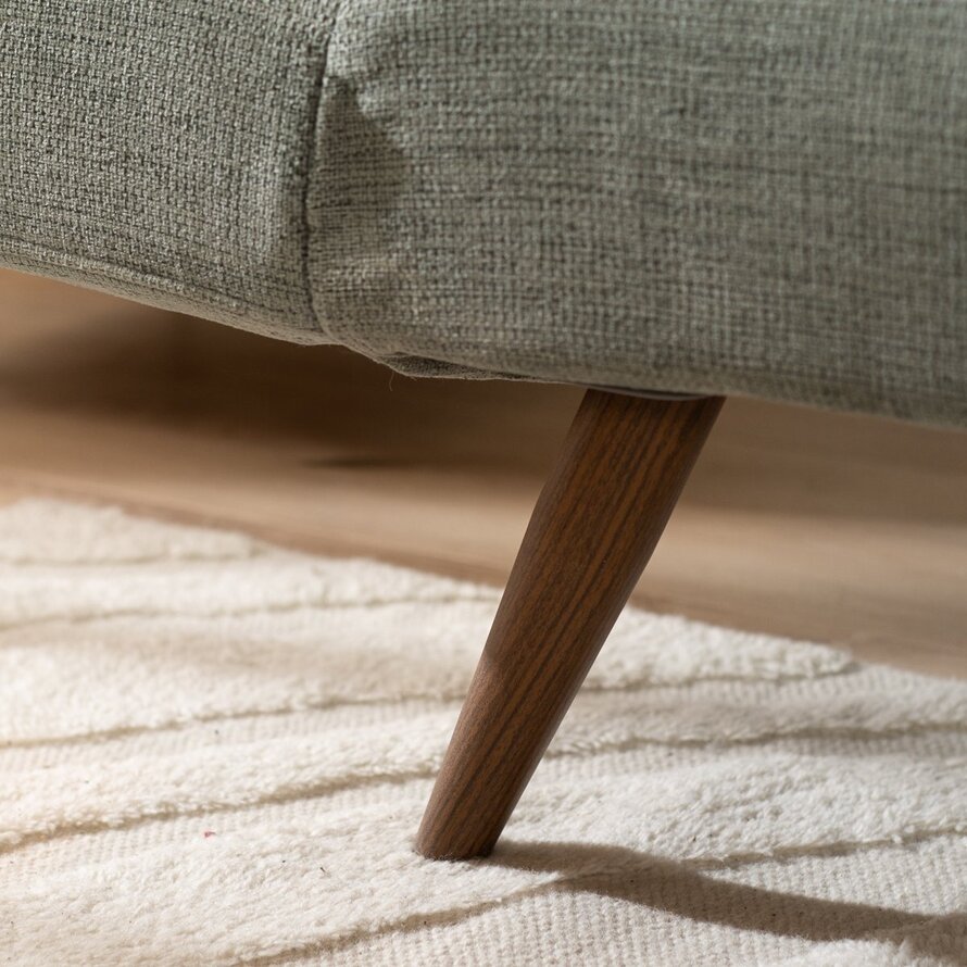 Schlafsofa 1,5-Sitzer Timo recycelter Stoff grün