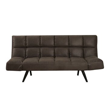 Bronx71 Schlafsofa 1,5-Sitzer Timo Eco-Leder anthrazit